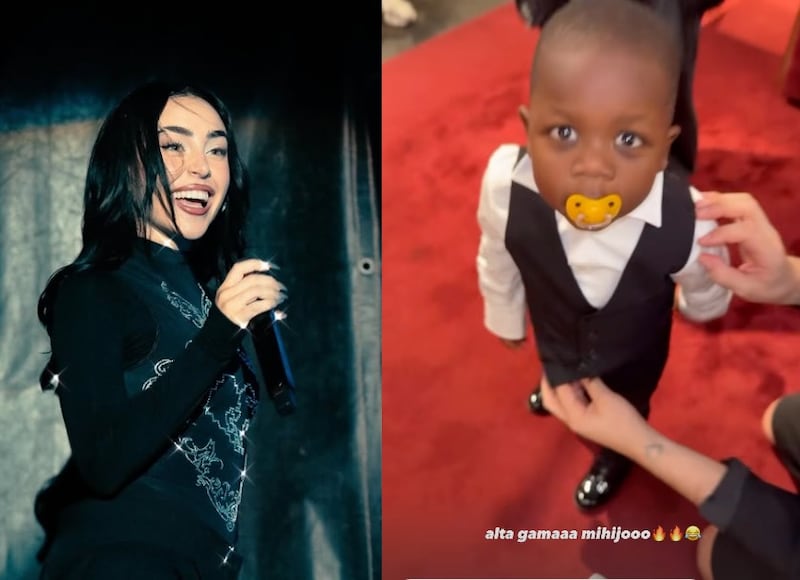 Nicki Nicole juega con el hermanito de Lamine Yamal