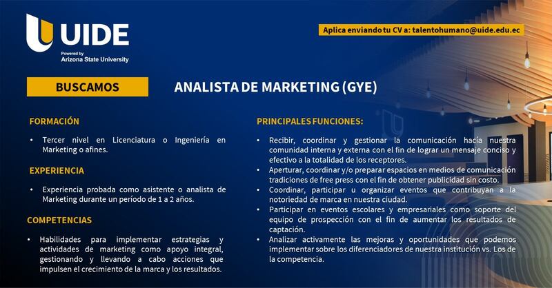 Vacantes laborales en Ecuador