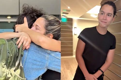 Así recibió Alejandra Jaramillo a su hijo Sebastián en Miami: “Mi felicidad está completa”