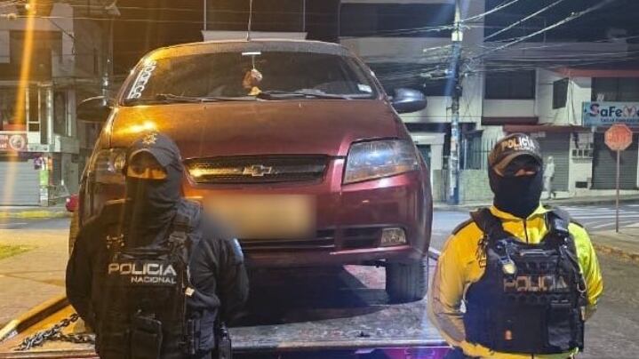Así fue como recuperaron en el norte de Quito un vehículo robado en Solanda