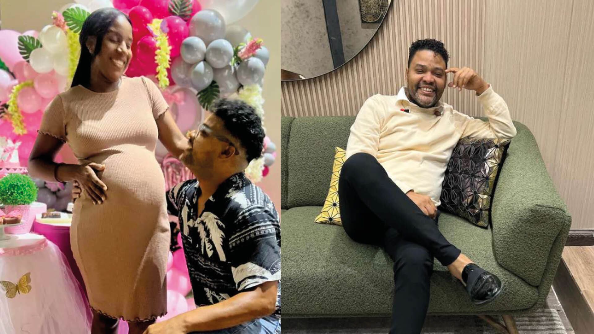 Amaury Hernández y su esposa