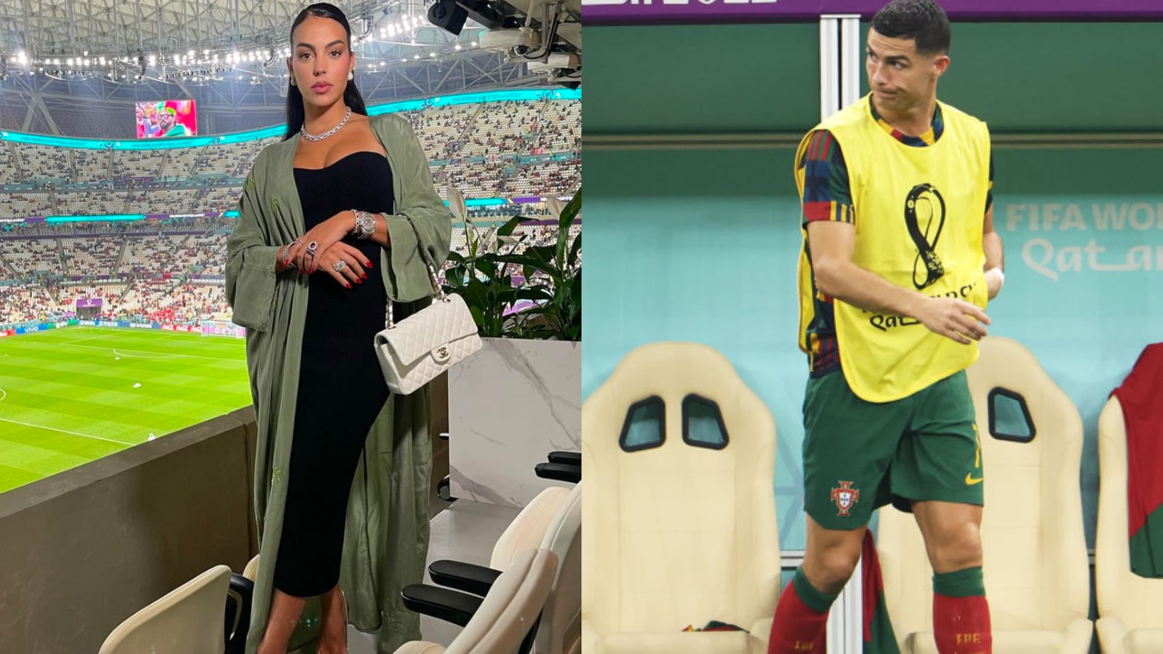 Georgina Rodríguez estuvo presente en el Estadadio Lusail.