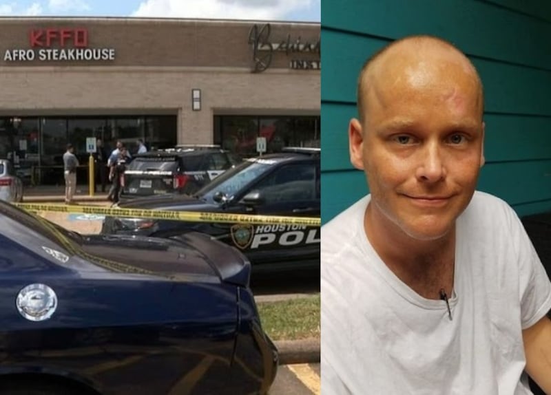 Jessie Mobley Jr. fue dejado en la calle tras desvanecerse en el restaurante.