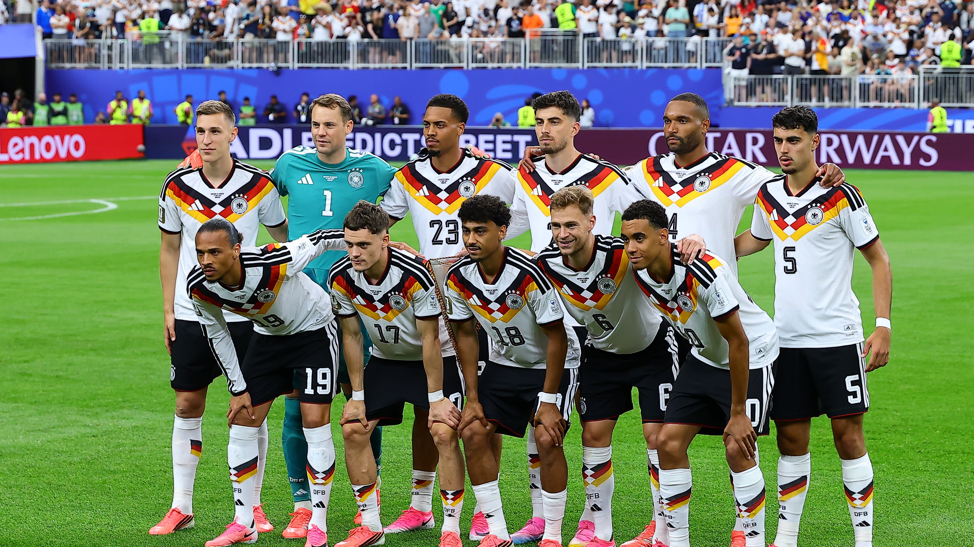 HOUSTON (TEXAS), 14/06/2026.- La selección de Alemania posa al inicio del partido del grupo C del Mundial 2026 entre las selecciones de Alemania y Curazao, este domingo en el NRG Stadium de Houston (Texas).-EFE/ Carlos Ramírez