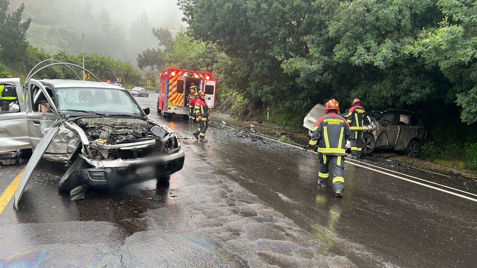 Trágico accidente en la vía Quito- Papallacta deja un fallecido