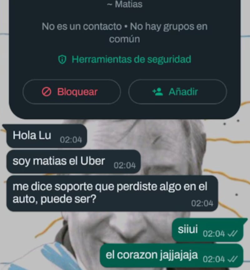 A una joven le gustó su conductor de Uber y tomó una decisión que se volvió viral en redes sociales