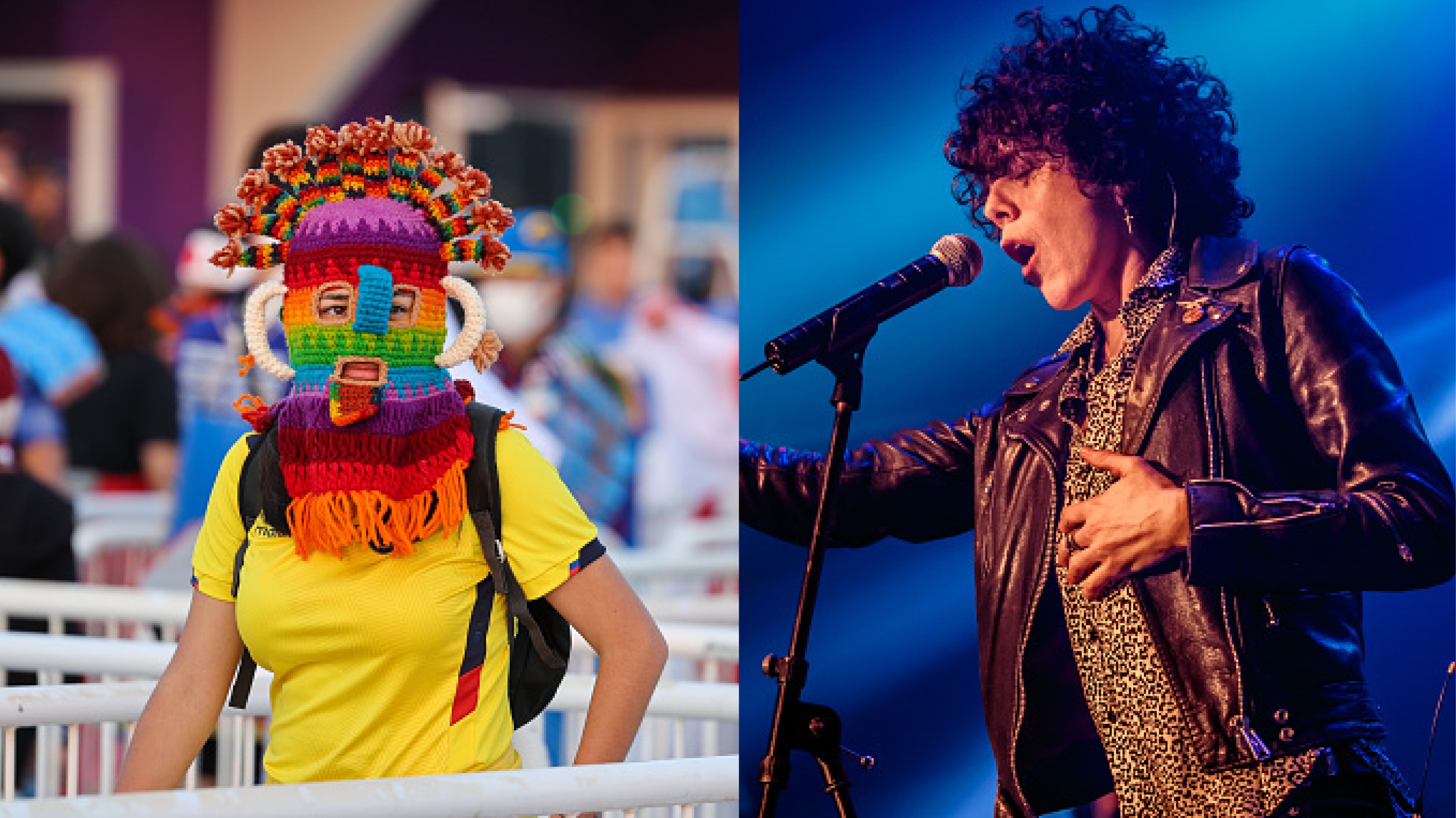 LP vistió la la máscara del Diablo Huma