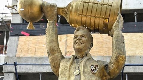 Escultura de Marcelo Gallardo. / instagram @riverplate