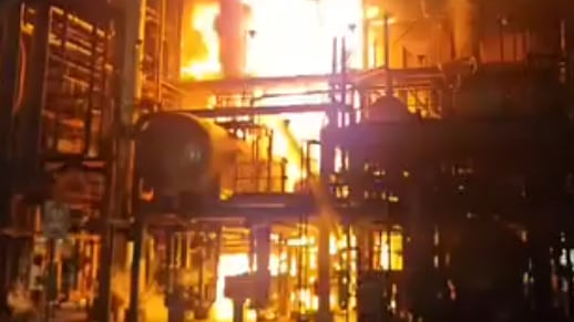 Incendio en la Refinería de Esmeraldas