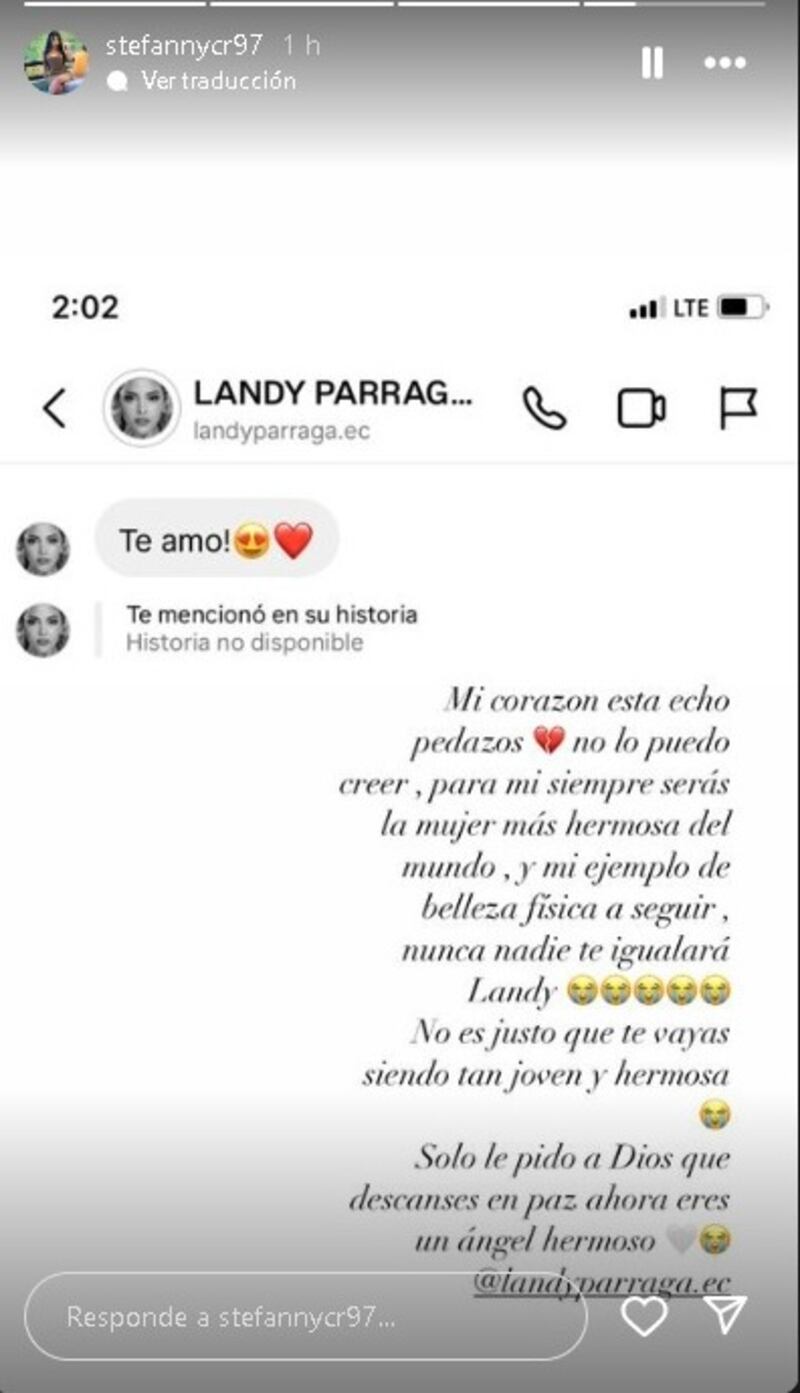 Reaccion de amiga de Landy @stefannycr97