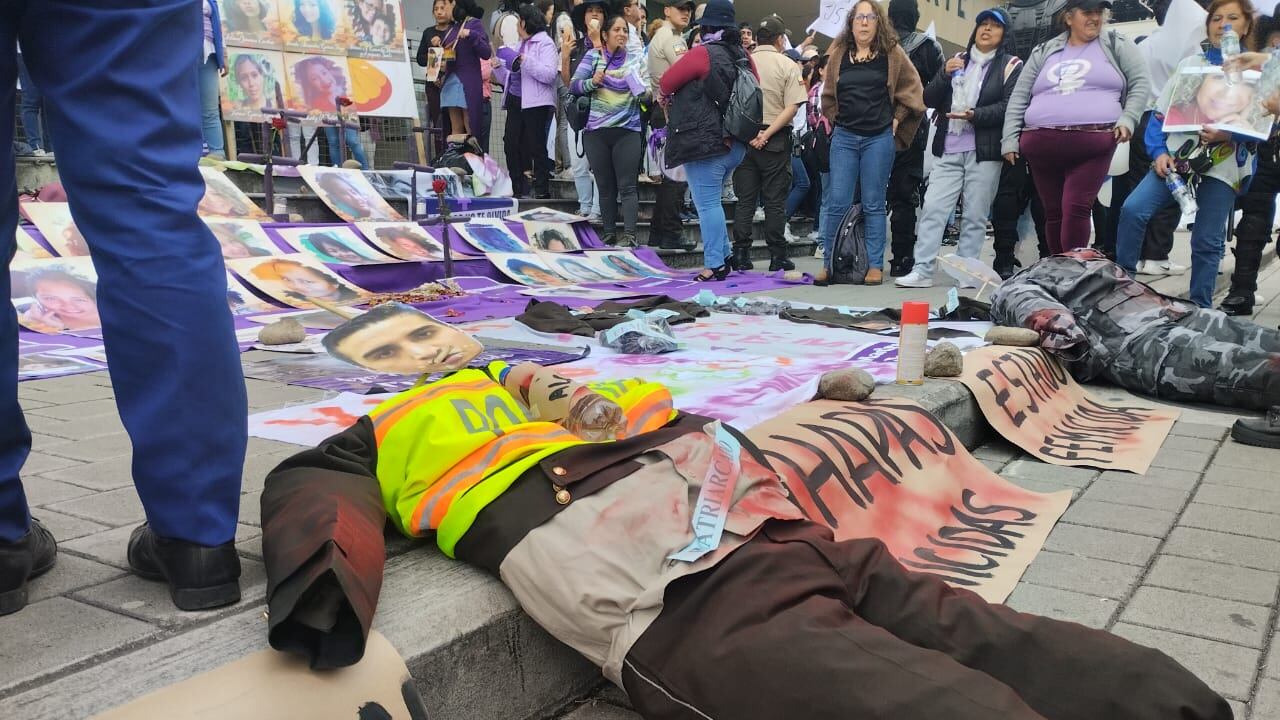 Exteriores del Complejo Judicial en la audiencia de Germán Cáceres