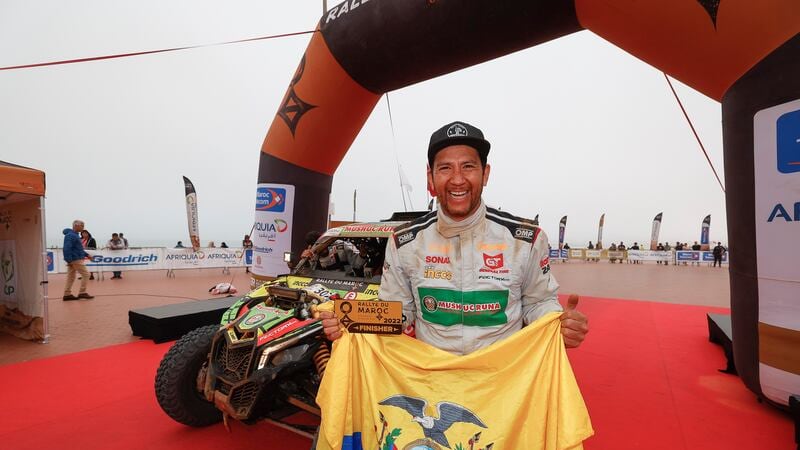 Sebastián Guayasamín en una de sus competencias.