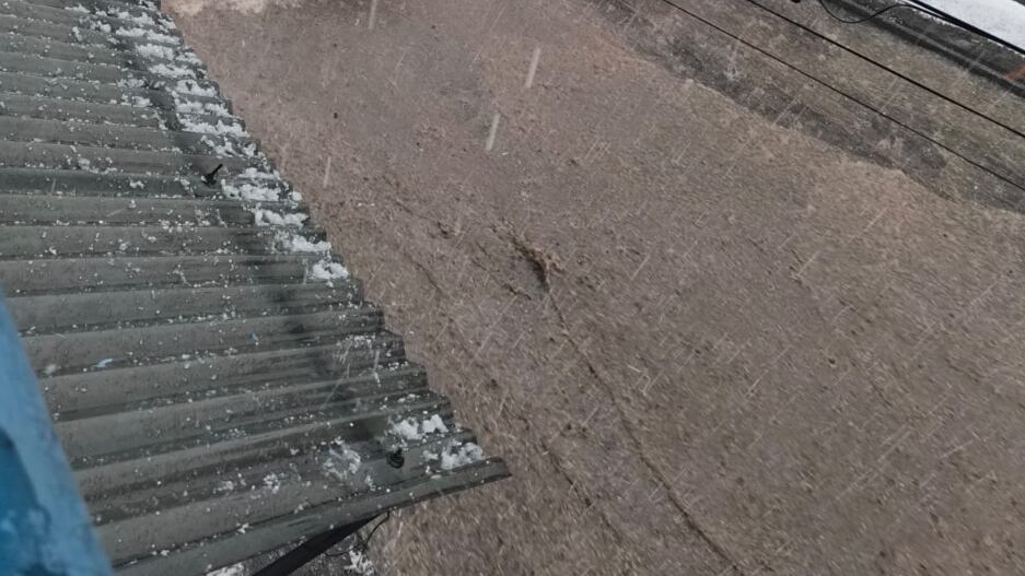 Lluvia y granizo en Quito