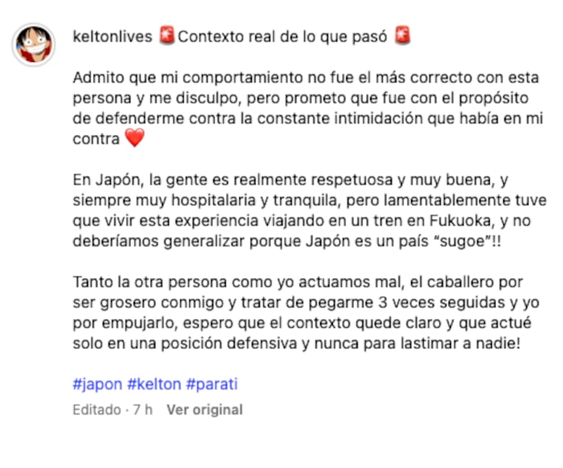 Polémica en redes: streamer español agrede a un anciano durante una transmisión en vivo en Japón.