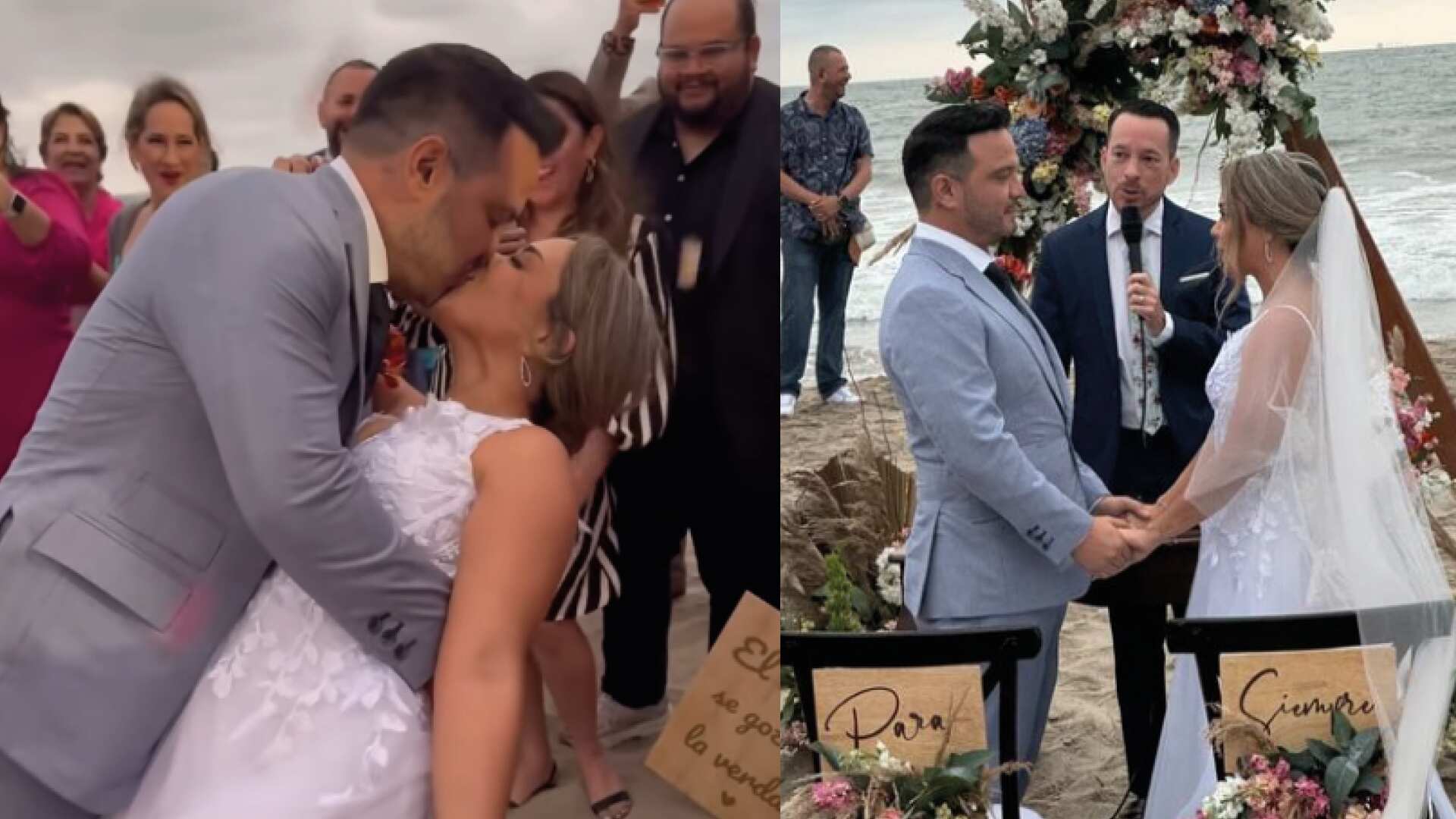 Así fue la boda de ensueño en la playa del 'Chino' Moreira y María José Dass