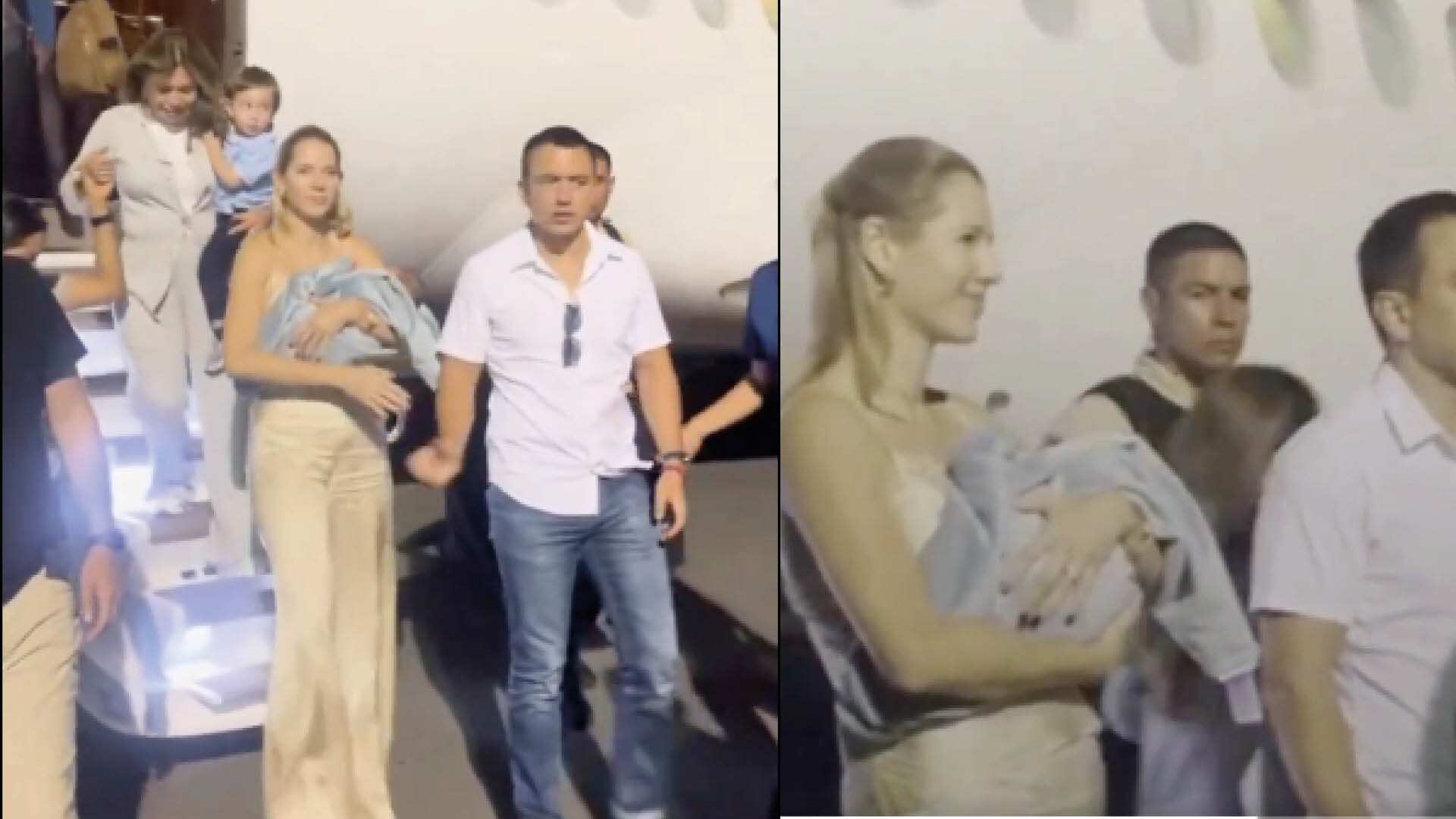 Furio Noboa llegó a Ecuador junto con sus padres Daniel Noboa y Lavinia Valbonesi