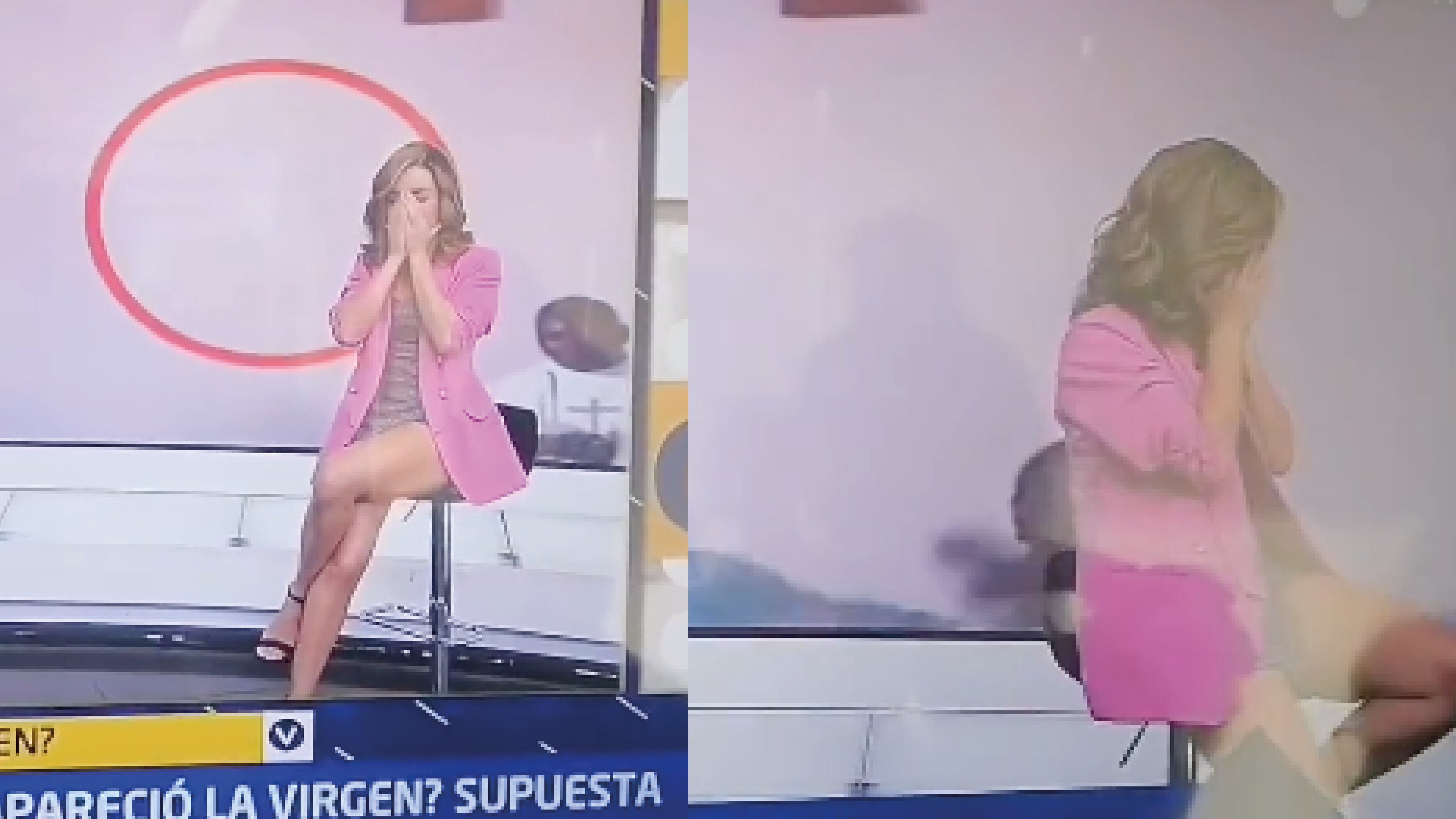 Actriz colombiana se desploma en vivo y nadie hace nada