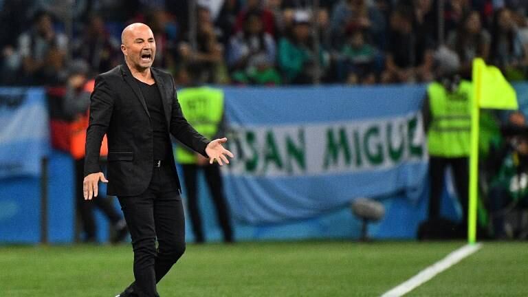 Jorge Sampaoli dirigiendo a Flamengo