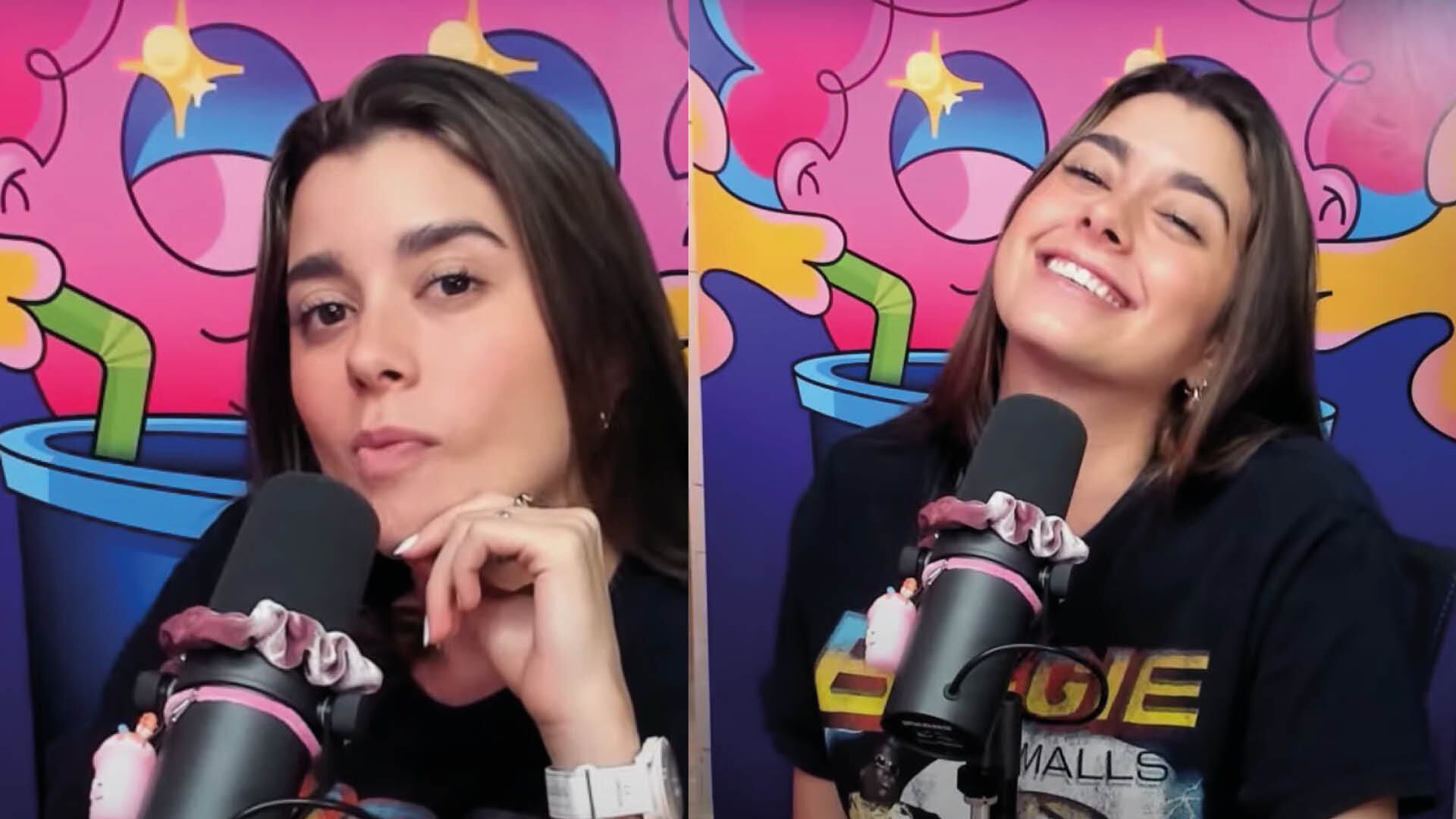 Luciana Guschmer en la transmisión de 'Sorbito de opinión'