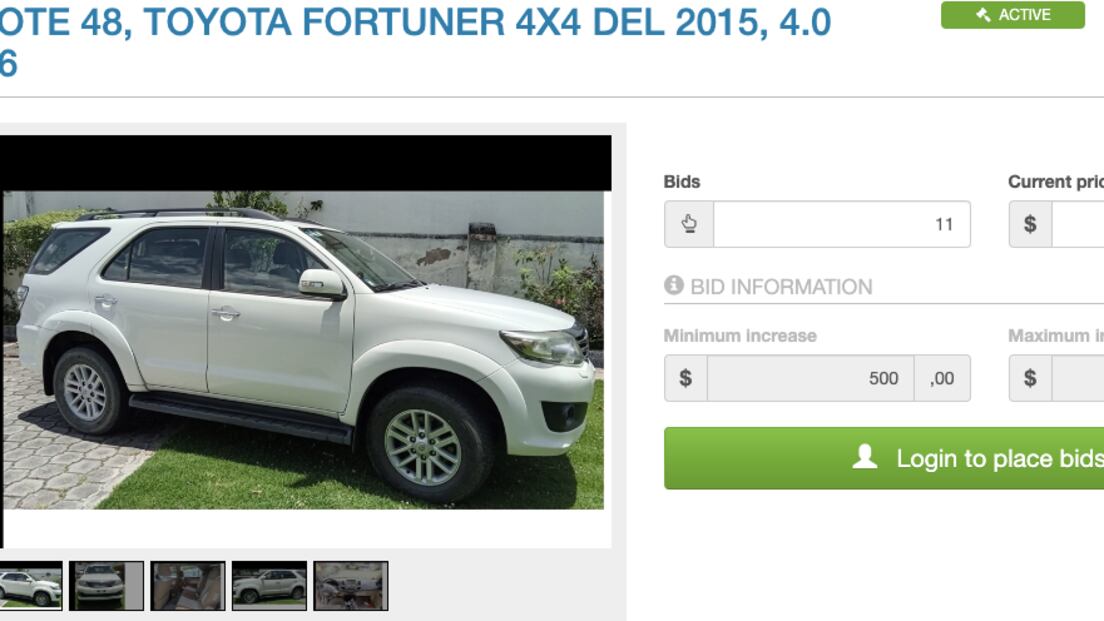 Subasta de la Embajada de Estados Unidos en Quito