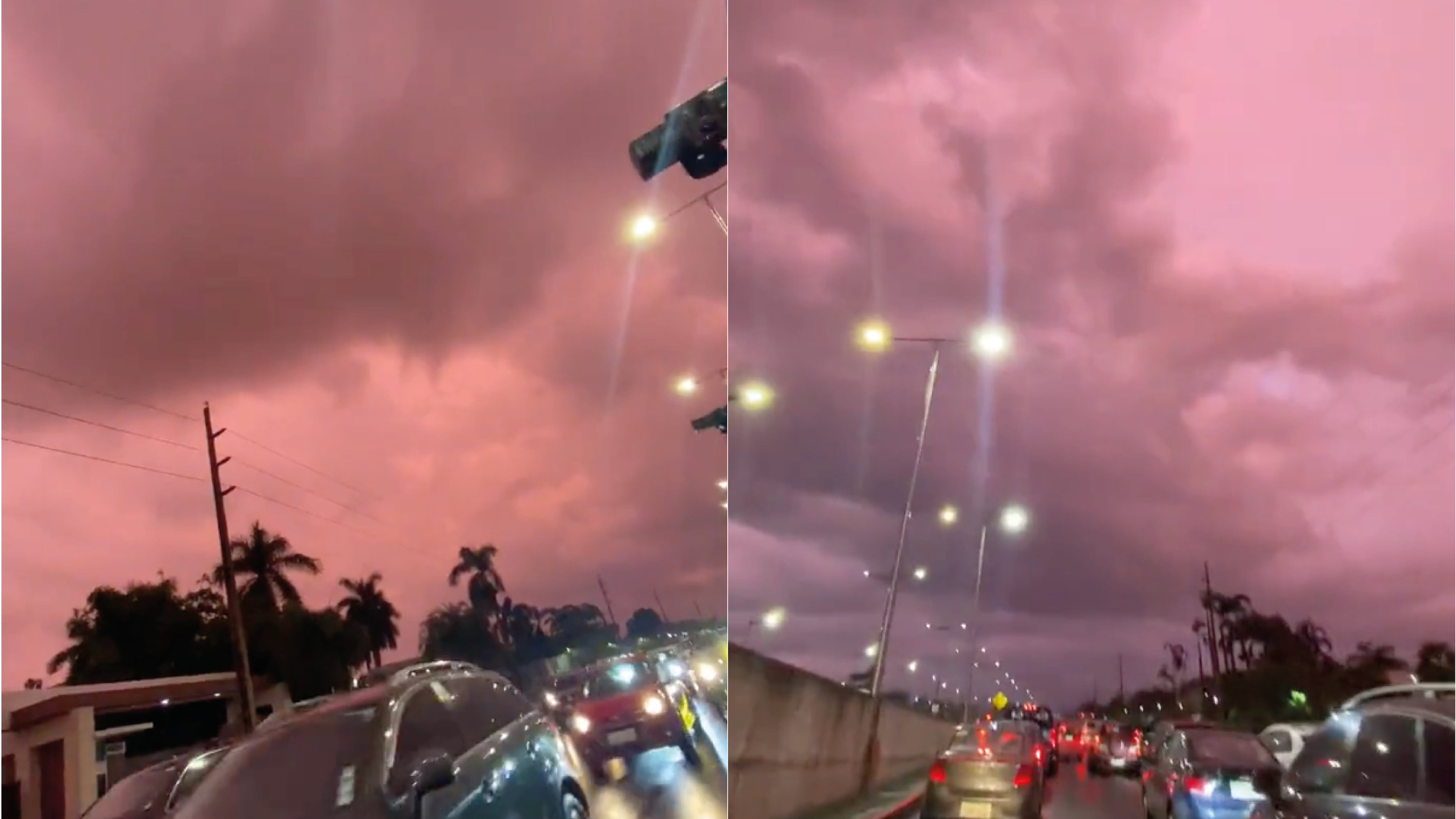 Cielo extraño en Guayaquil antes de las lluvias