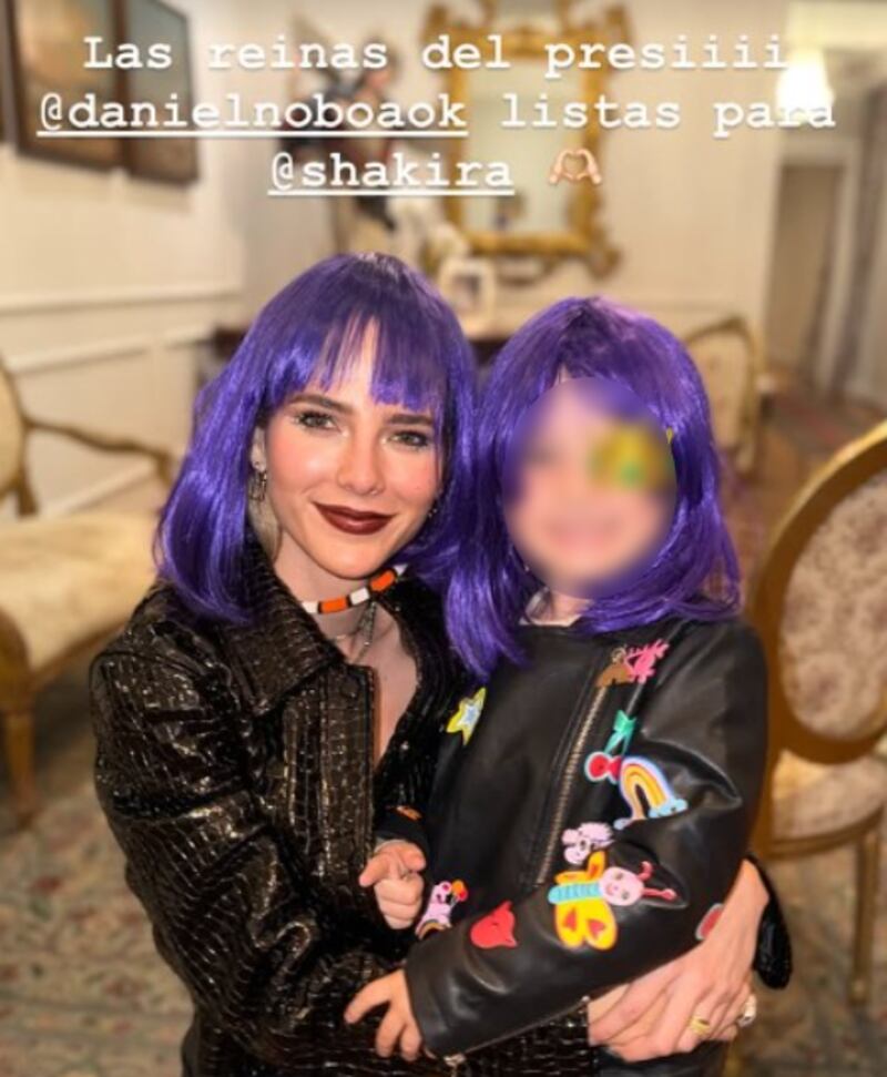 Lavinia Valbonesi disfrutó del concierto de Shakira