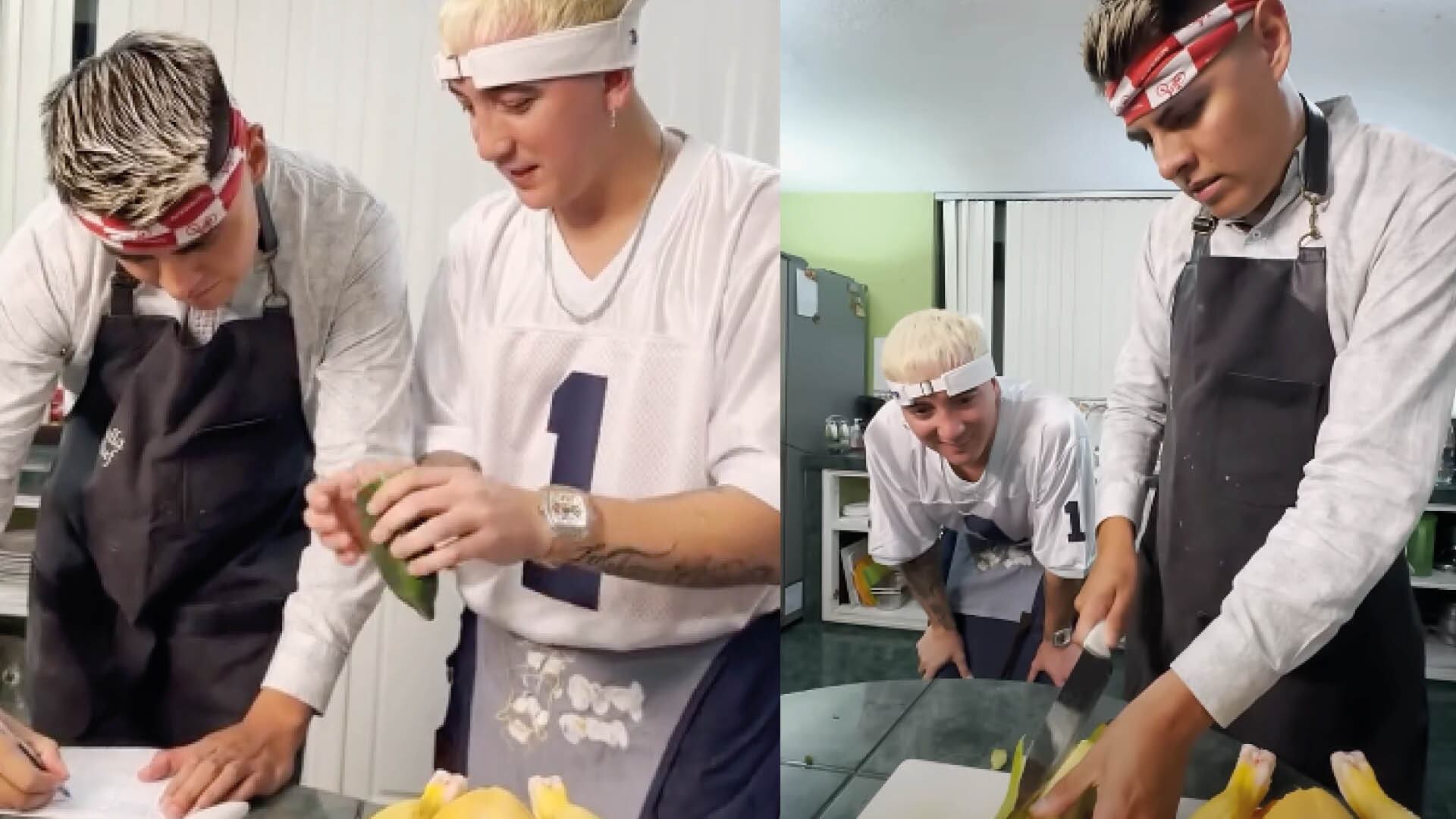 Anthonny Swagg le enseña a cocinar a Kike Jav