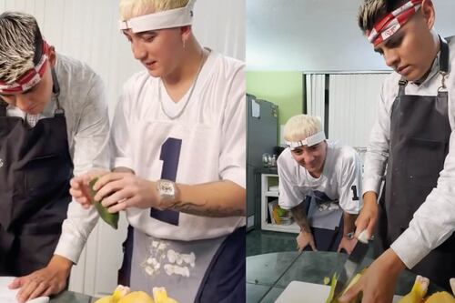 “¡Voy a ganar MasterChef Celebrity!”: Anthonny Swagg le enseña a cocinar a Kike Jav para ‘vengue’ su participación