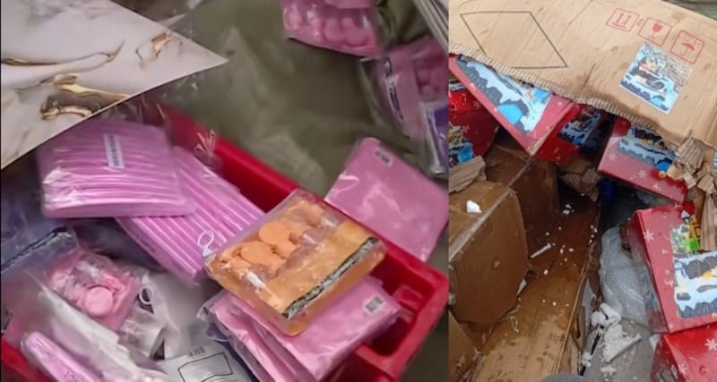 Feria improvisada en Ancón: productos de belleza recuperados del mar se ofrecen a precios accesibles.