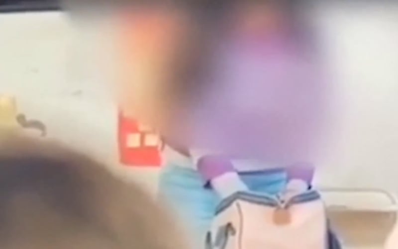 Alumnas grabaron con cámara oculta a su docente robando en Victoria, Entre Ríos, Argentina.