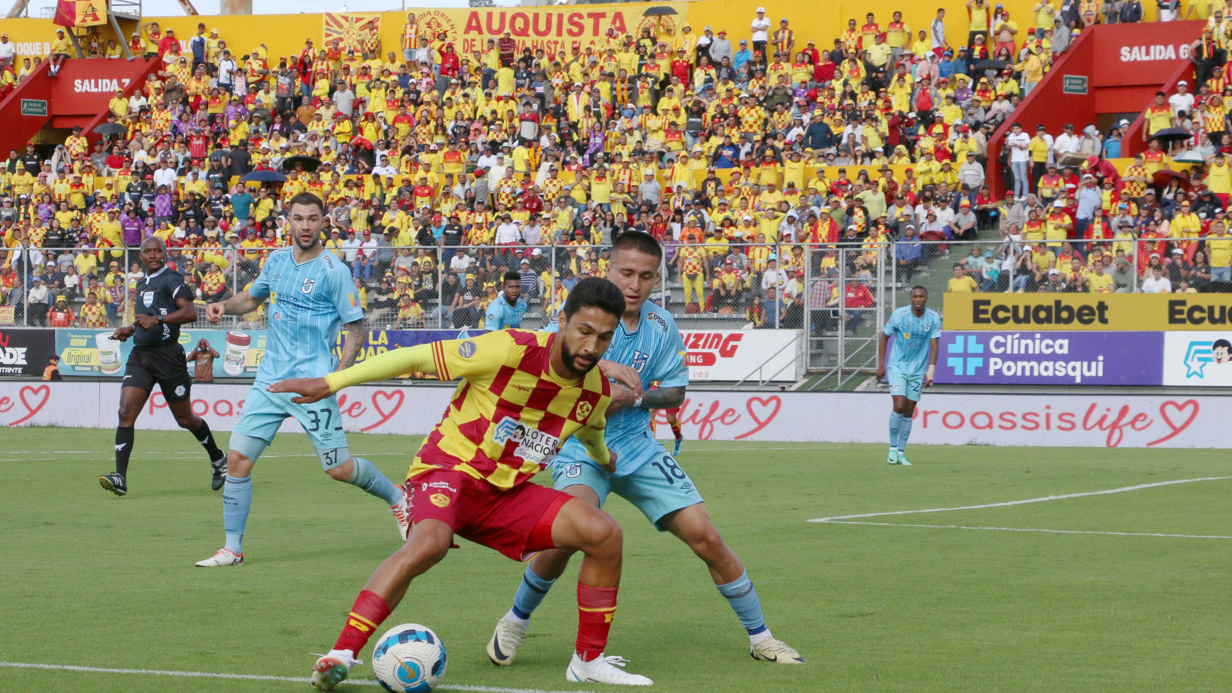 Jeison Medina en el Aucas vs Católica