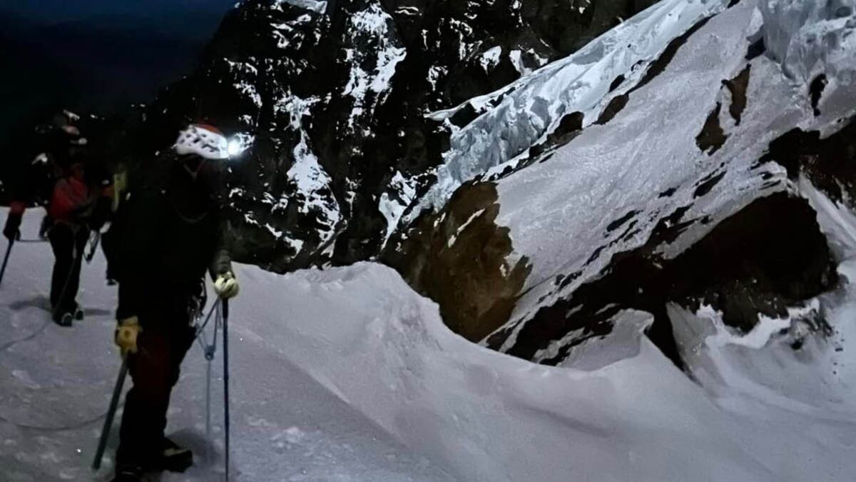 Luis Almachi, guía que falleció en el Antisana