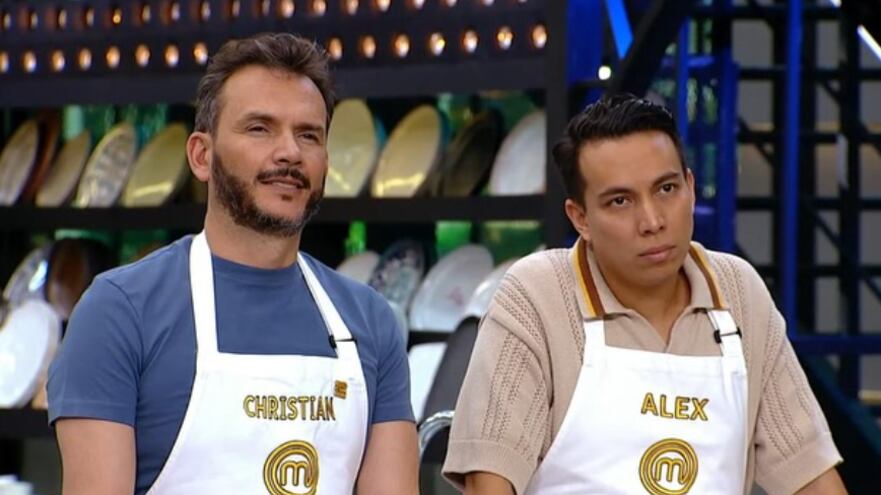 Christian Norris y Álex Vizuete en MasterChef Celebrity Ecuador