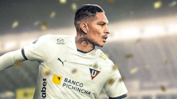 Paolo Guerrero con Liga de Quito