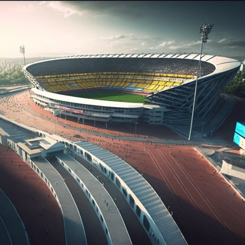 Estadio Olímpico Atahualpa según la Inteligencia Artificial