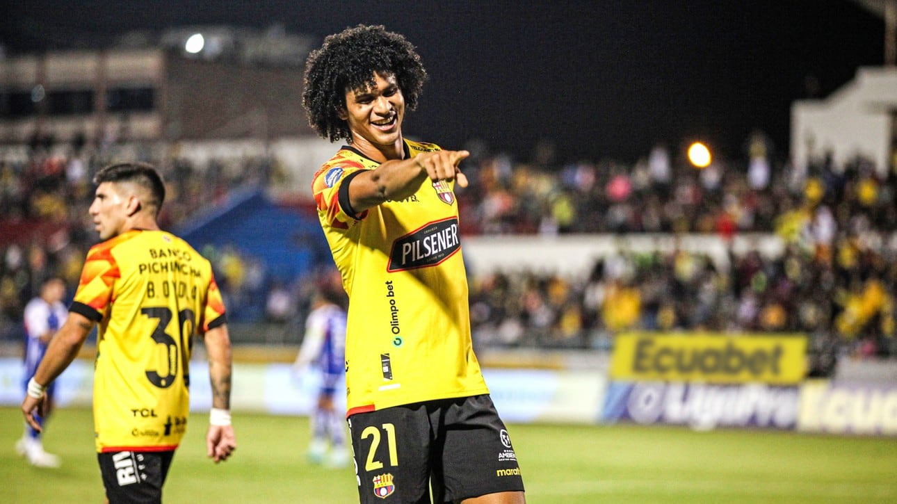 Eduard Bello, venezolano con la camiseta de Barcelona SC