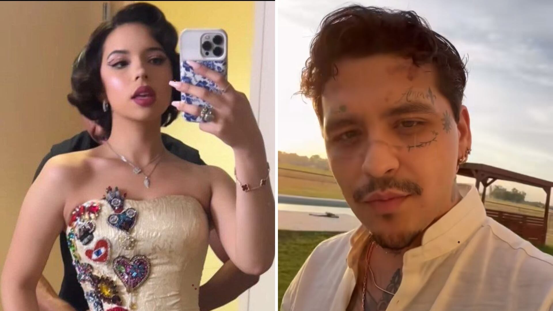 En el 2020, Christian Nodal sacó un adelanto del tema "Pensando en lo nuestro" y un año más tarde, Ángela Aguilar estrenó "Inevitable", que parece la respuesta a esa canción.