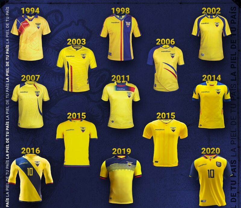 Historia de las camisetas de la Tri