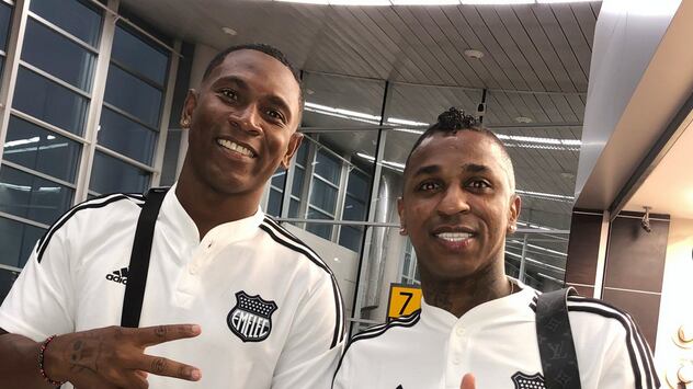 Bryan 'Cuco' Angulo y Miller Bolaños listos para viajar con Emelec, destino: Argentina.
