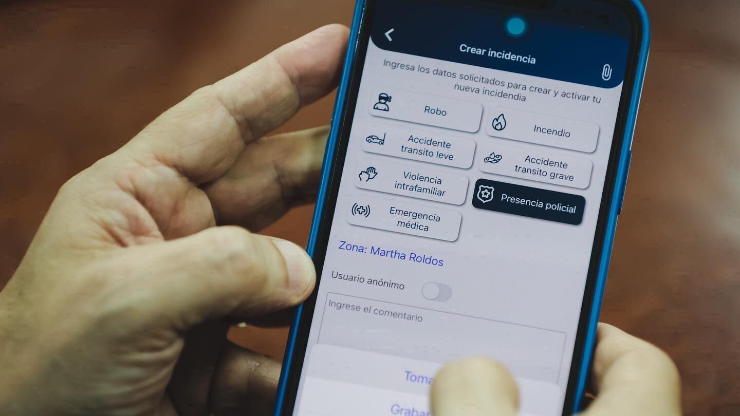 La aplicación está enlazada con 100 alarmas comunitarias instaladas en 9 sectores de la ciudad.