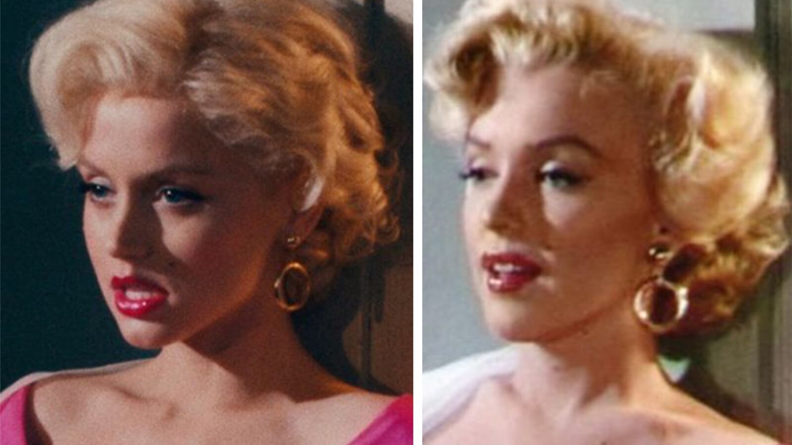 La actriz Ana de Armas caracterizada como Marilyn Monroe para la serie Blonde.