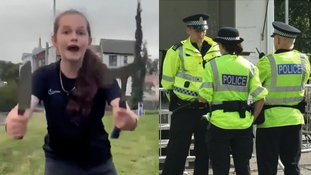 Adolescente detenida tras defender a su hermana de 12 años con machete y hacha en Escocia