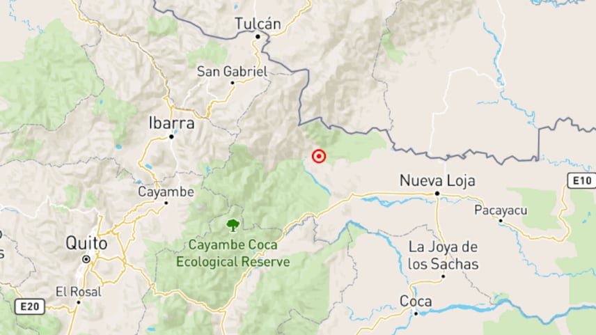 Sismo en Ecuador este 03 de septiembre.
