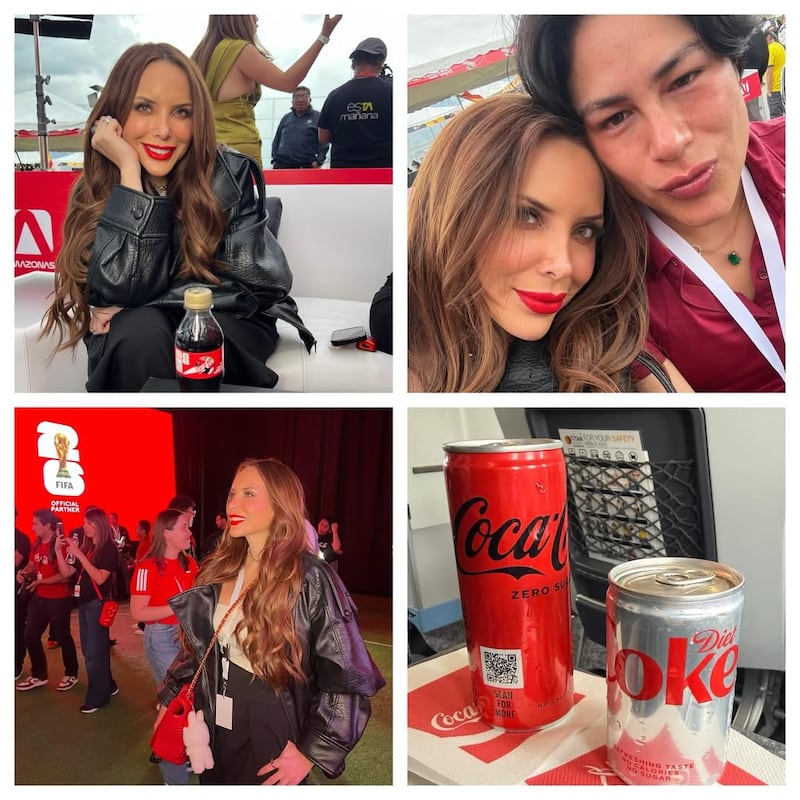 Erika Vélez es embajadora de Coca Cola.