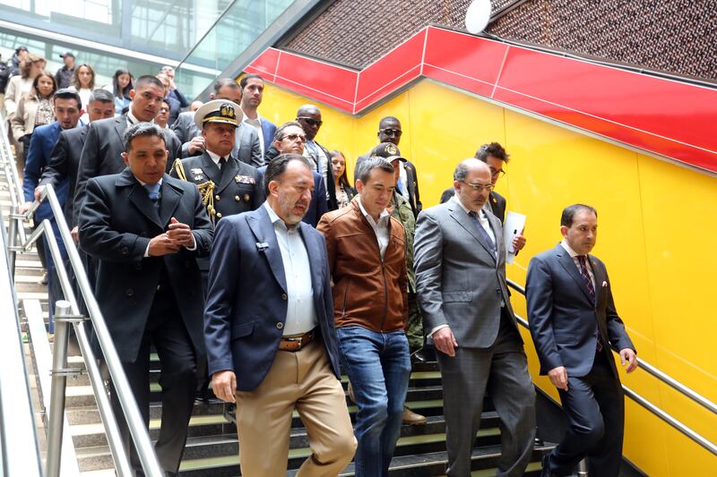 Daniel Noboa en el Metro de Quito