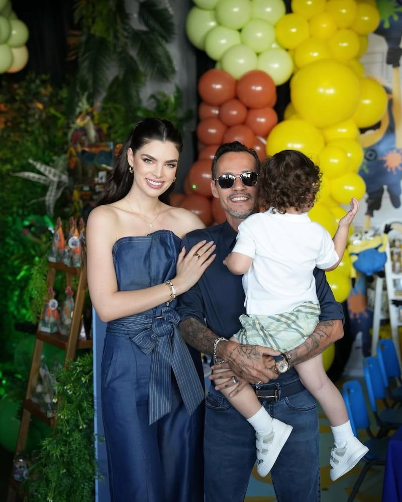 Nadia Ferreira y Marc Anthony celebran el segundo cumpleaños de 'Marquitos'