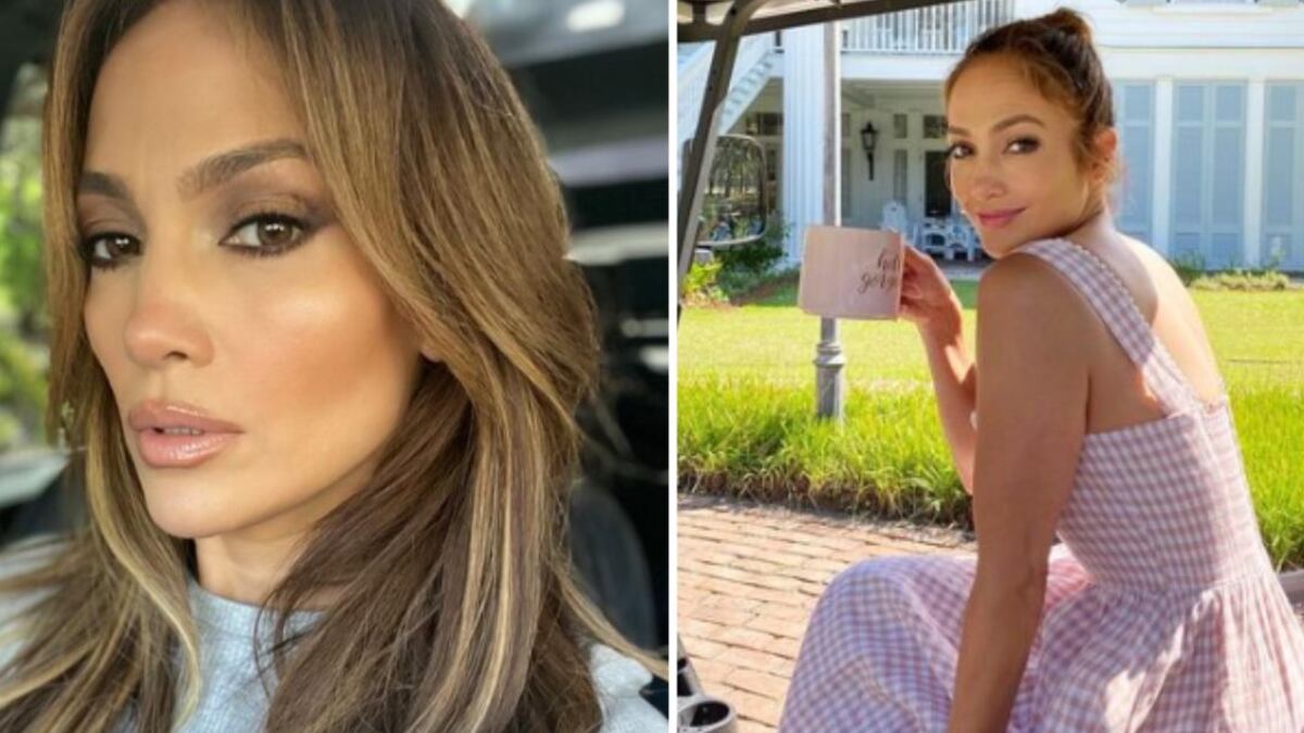 Jennifer López sin maquillaje