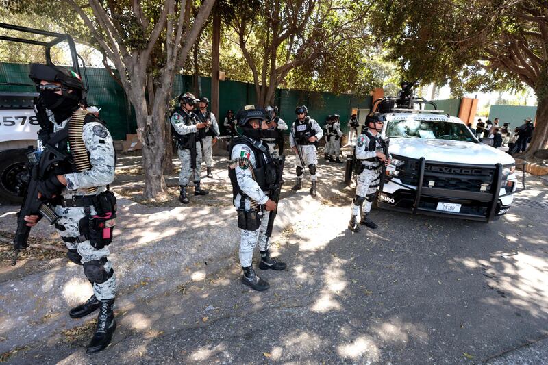 Los restos de Nemesio Oseguera Cervantes fueron trasladados al panteón Recinto de la Paz.