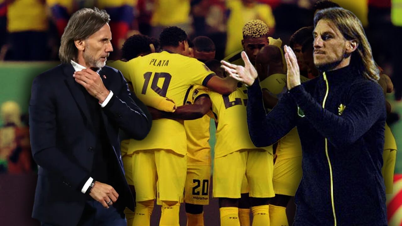 Gareca y Beccacece con la Tri