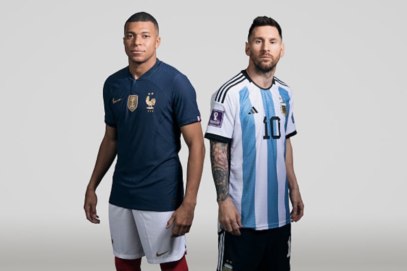 Lionel Messi y Kylian Mbappé